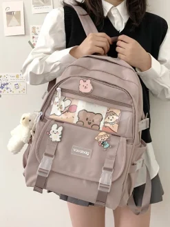 Kawaii Therapy School Backpacks | Japanese Style Backpacks<Kawaii Canvas Japanese Style College Backpack
