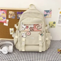 Kawaii Therapy School Backpacks | Japanese Style Backpacks<Kawaii Canvas Japanese Style College Backpack