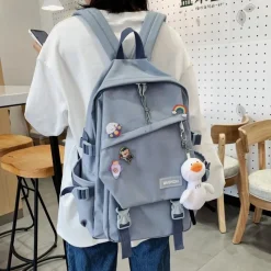 Kawaii Therapy Korea Style Backpacks | College Backpacks<Kawaii Canvas Korea Style Backpack – Limited Edition