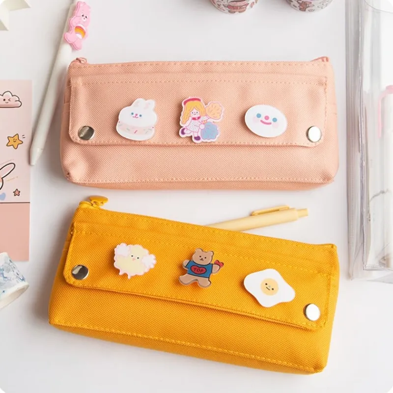 Kawaii Therapy Pencil Cases<Kawaii Canvas Style Pastel Pencil Case