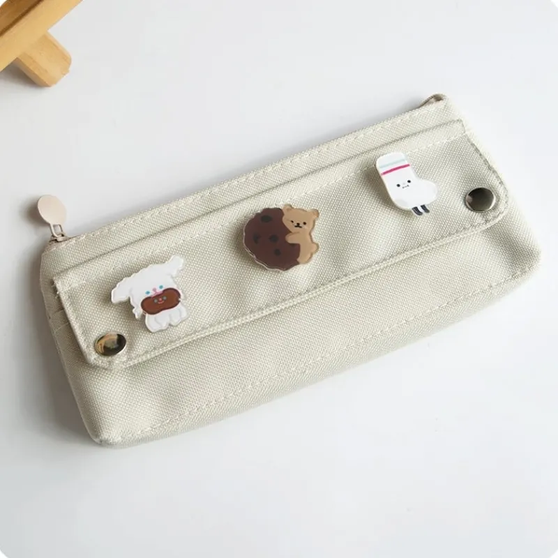 Kawaii Therapy Pencil Cases<Kawaii Canvas Style Pastel Pencil Case