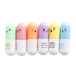 Kawaii Therapy Pens<Kawaii Capsule Highlighters (6pcs)