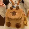 Kawaii Therapy Shoulder Bags | Animal Backpacks<Kawaii Capybara Plush Shoulder Bag – Limited Edition