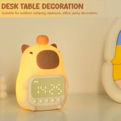 Kawaii Therapy Kawaii Lamps<Kawaii Capybara USB LED Alarm Clock – Limited Edition