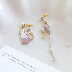 Kawaii Therapy Earrings<Kawaii Cat Balloon Earrings – Limited Edition