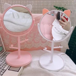 Kawaii Therapy Desk Accessories<Kawaii Cat Ears Desktop Mirror – Limited Edition