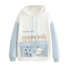 Kawaii Therapy Clothing<Kawaii Cat Fish Ears Hoodie – Limited Edition