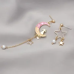Kawaii Therapy Earrings<Kawaii Cat Galaxy Starry Earrings – Limited Edition