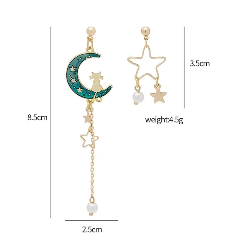 Kawaii Therapy Earrings<Kawaii Cat Galaxy Starry Earrings – Limited Edition