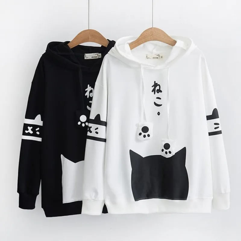 Kawaii Therapy Clothing<Kawaii Cat Harajuku Japanese Hoodie – Limited Edition