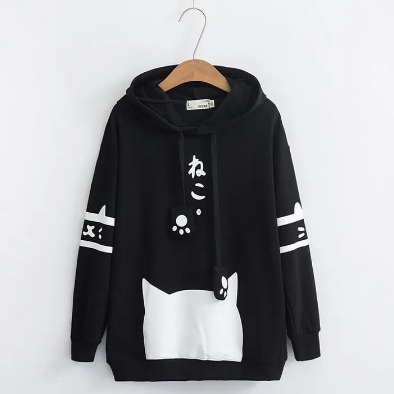 Kawaii Therapy Clothing<Kawaii Cat Harajuku Japanese Hoodie – Limited Edition