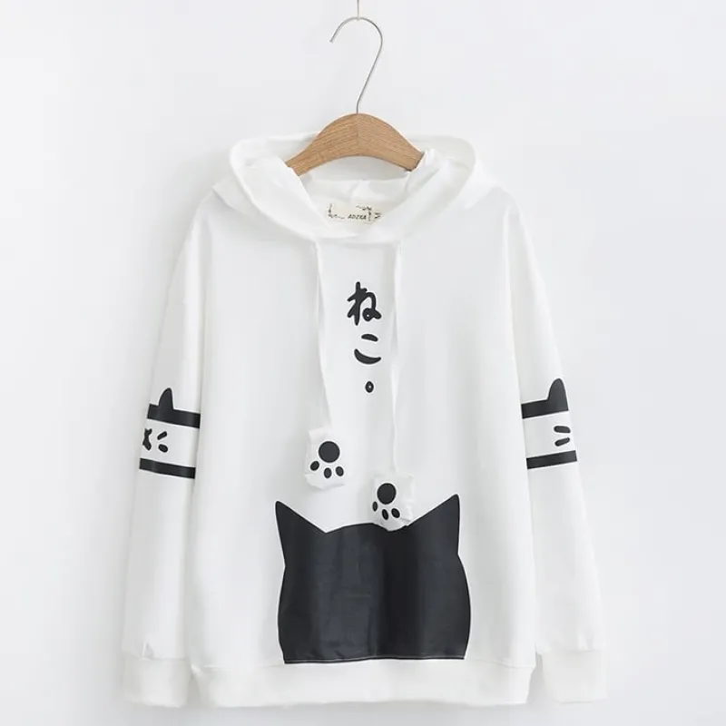 Kawaii Therapy Clothing<Kawaii Cat Harajuku Japanese Hoodie – Limited Edition