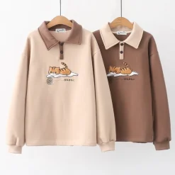 Kawaii Therapy Clothing<Kawaii Cat Line Ball Harajuku Hoodie – Special Edition