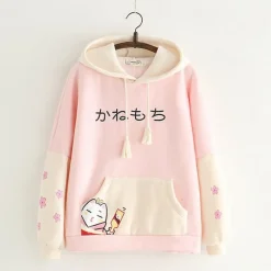 Kawaii Therapy Clothing<Kawaii Cat Mochi Hoodie – Limited Edition