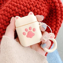 Kawaii Therapy Earphone Case<Kawaii Cat Paw Earphone Protective Case