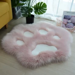 Kawaii Therapy Mats<Kawaii Cat Paw Furry Floor Mat – Limited Edition