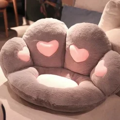 Kawaii Therapy Seat Cushions | Pillows<Kawaii Cat Paw Hearts Seat Cushion – Special Edition