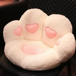 Kawaii Therapy Seat Cushions | Pillows<Kawaii Cat Paw Hearts Seat Cushion – Special Edition