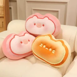 Kawaii Therapy Cute Stuffed Animals | Pillows<Kawaii Cheese Bread Toast Animal Pillow (35cm)