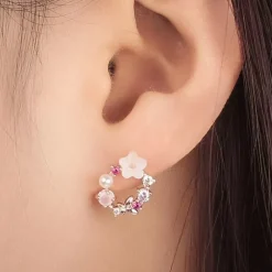 Kawaii Therapy Earrings<Kawaii Cherry Blossom Daisy Butterfly Necklace Set (4pcs)