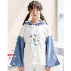 Kawaii Therapy Clothing<Kawaii Cherry Blossom Style Harajuku Pastel Hoodie