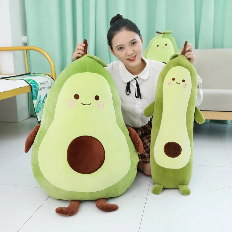 Kawaii Therapy Giant Stuffed Animals | Fruit<Kawaii Chubby Avocado Plush XL (65cm)