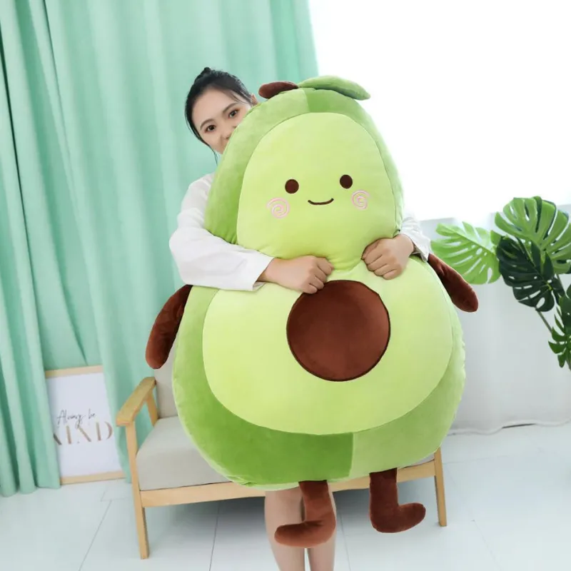 Kawaii Therapy Giant Stuffed Animals | Fruit<Kawaii Chubby Avocado Plush XL (65cm)