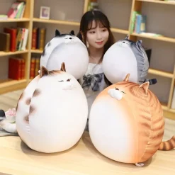 Kawaii Therapy Cute Stuffed Animals | Giant Stuffed Animals<Kawaii Chubby Round Cat Plush XL (50cm)