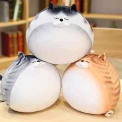 Kawaii Therapy Cute Stuffed Animals | Giant Stuffed Animals<Kawaii Chubby Round Cat Plush XL (50cm)