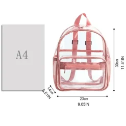 Kawaii Therapy Mini Bags | Ita Bags<Kawaii Clear Transparent College Backpack – Limited Edition