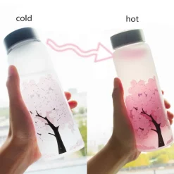 Kawaii Therapy Bottles<Kawaii Color Changing Cherry Blossom Glass Bottle