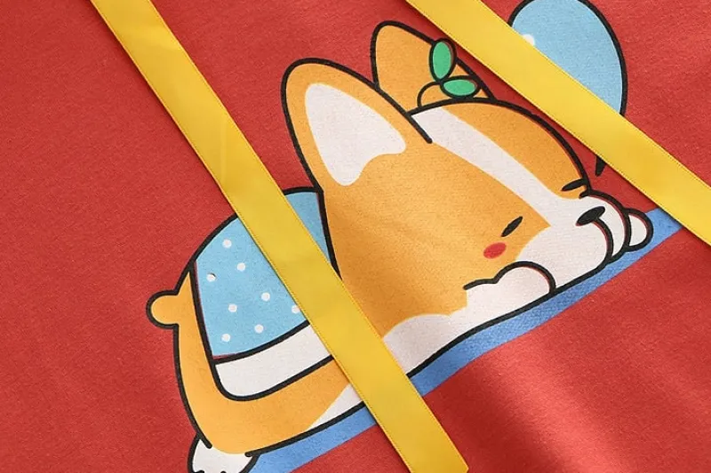 Kawaii Therapy Clothing<Kawaii Corgi Pastel Hoodie – Limited Edition