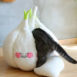 Kawaii Therapy Cat House<Kawaii Cozy Garlic Cat House – Special Edition