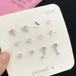 Kawaii Therapy Earrings<Kawaii Crystal Hearts Earring Gift Set – Limited Edition