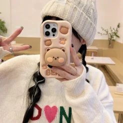 Kawaii Therapy Phonecase<Kawaii Cute Bear Silicone 3D Phone Case – Limited Edition