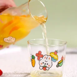 Kawaii Therapy Bottles<Kawaii Cute Bear Strawberry Glass Cup Set