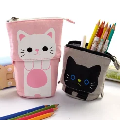 Kawaii Therapy Pencil Cases<Kawaii Cute Kitty Cat Canvas Pencil Case