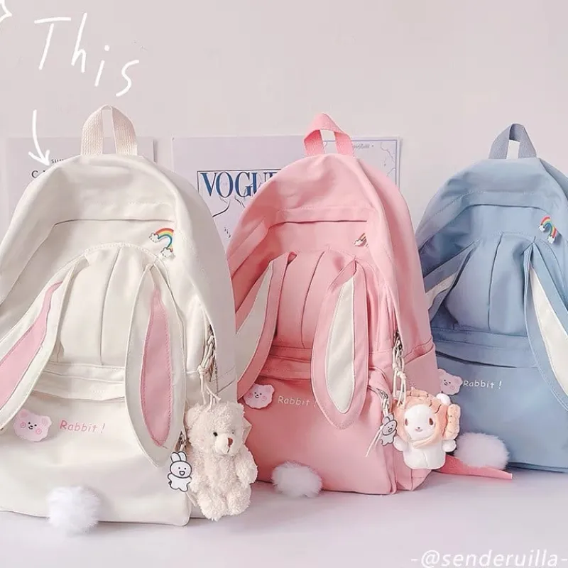 Kawaii Therapy Animal Backpacks | Japanese Style Backpacks<Kawaii Cute Rabbit Ears Harajuku Backpack – Limited Edition