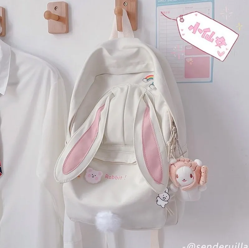 Kawaii Therapy Animal Backpacks | Japanese Style Backpacks<Kawaii Cute Rabbit Ears Harajuku Backpack – Limited Edition