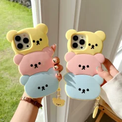 Kawaii Therapy Phonecase<Kawaii 3D Bear Phone Case – Limited Edition