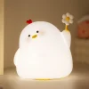 Kawaii Therapy Kawaii Lamps<Kawaii Daisy Chicken Soft Silicone Night Lamp – Limited Edition