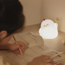 Kawaii Therapy Kawaii Lamps<Kawaii Daisy Chicken Soft Silicone Night Lamp – Limited Edition