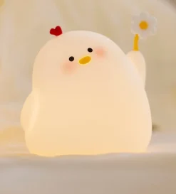 Kawaii Therapy Kawaii Lamps<Kawaii Daisy Chicken Soft Silicone Night Lamp – Limited Edition