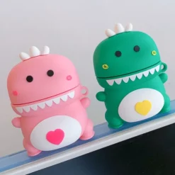 Kawaii Therapy Earphone Case<Kawaii Dinosaur Earphone Protective Case