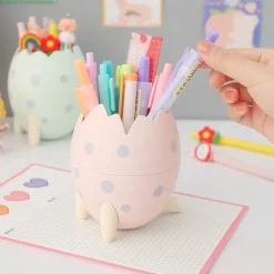 Kawaii Therapy Desk Organizers | Desk Accessories<Kawaii Dinosaur Egg Pen Holder – Limited Edition