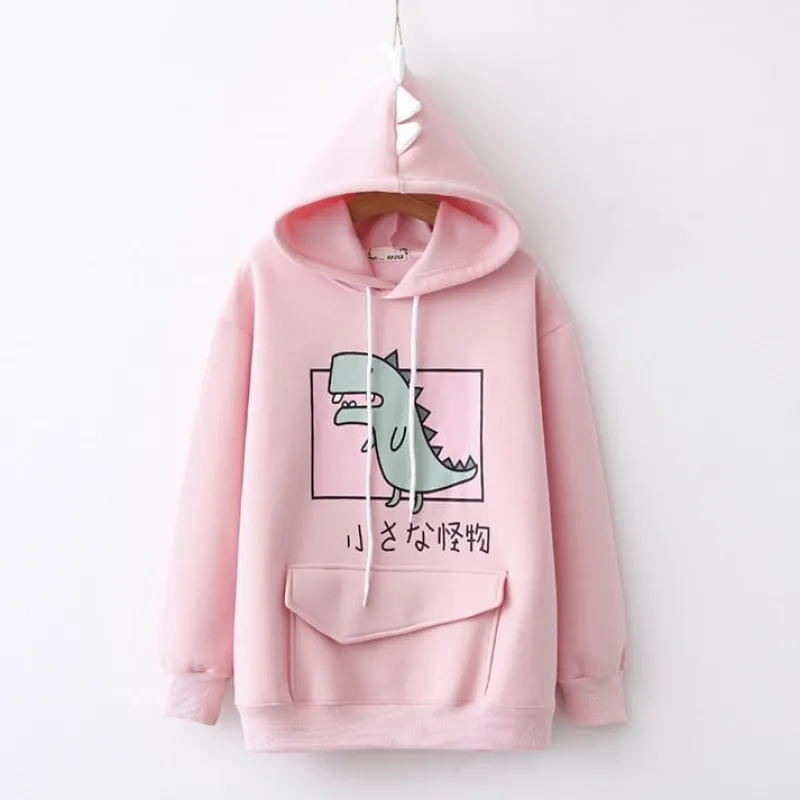 Kawaii Therapy Clothing<Kawaii Dinosaur Harajuku Hoodie – Limited Edition