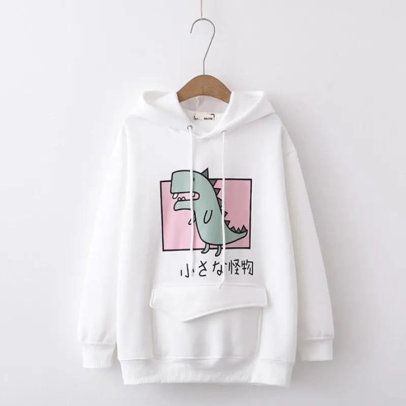 Kawaii Therapy Clothing<Kawaii Dinosaur Harajuku Hoodie – Limited Edition