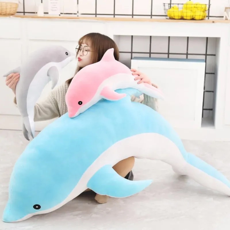 Kawaii Therapy Cute Stuffed Animals | Giant Stuffed Animals<Kawaii Dolphin Plush Jumbo Edition (100cm)