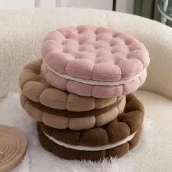 Kawaii Therapy Seat Cushions | Pillows<Kawaii Double Biscuit Seat Cushion – Limited Edition