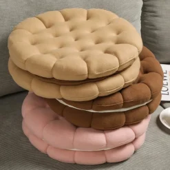 Kawaii Therapy Seat Cushions | Pillows<Kawaii Double Biscuit Seat Cushion – Limited Edition